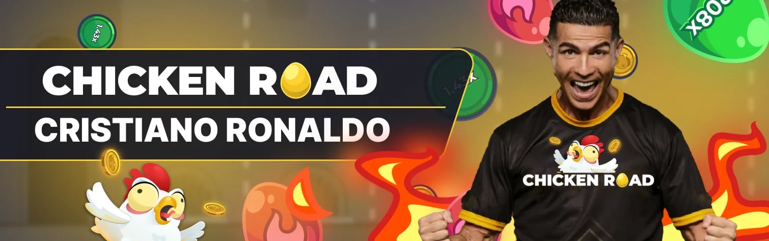 Cristiano Ronaldo Chicken Road Game Hero Image